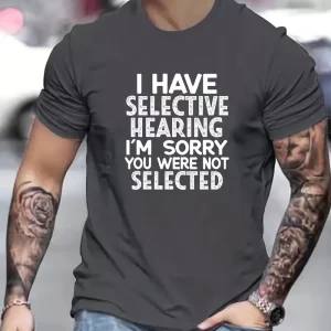 Funny 'Not Selected' Print T Shirt