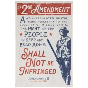 The 2nd Amendment Wood Wall Decor