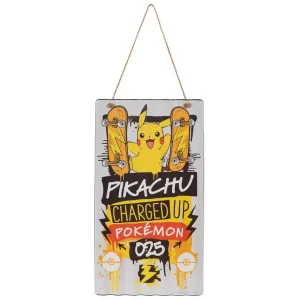 Pikachu 025 Ridged Metal Wall Decor