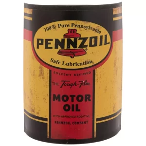 Pennzoil Half Oil Can Metal Wall Decor 0 SKU: 560094