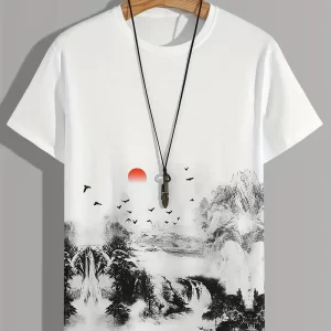 Men's Landscape Print T-Shirt