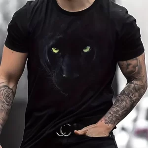 Panther 3D Print Men's T-Shirt