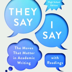 "They Say / I Say" with Readings (High School Edition) 6th Edition - Original PDF