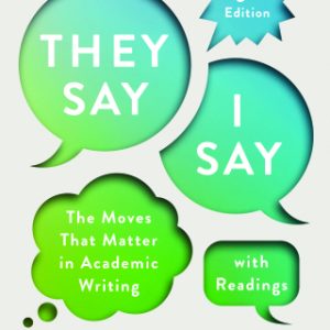 "They Say / I Say" with Readings 6th Edition - Original PDF