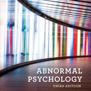 Abnormal Psychology 3rd Edition - Original PDF