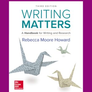 Writing Matters: A Handbook for Writing and Research 3rd Edition - Original PDF