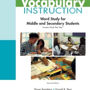 Vocabulary Instruction: Word Study for Middle and Secondary Students 2nd Edition - Original PDF