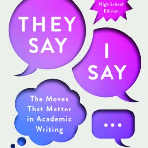 "They Say / I Say" (High School Edition) 6th Edition - Original PDF