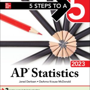 5 Steps to a 5: AP Statistics 2023 1st Edition - Original PDF