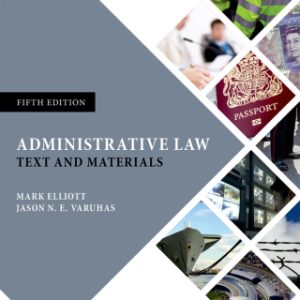 Administrative Law: Text and Materials 5th Edition - Original PDF